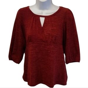 AB Studio Ruby Red Keyhole Front Top